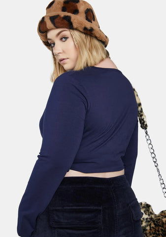 Plus Berry Keep Your Cool Long Sleeve Top