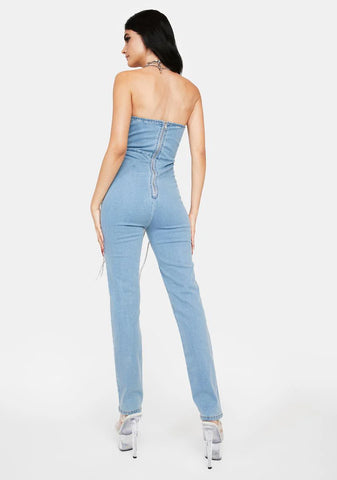 Echo In Here Denim Jumpsuit