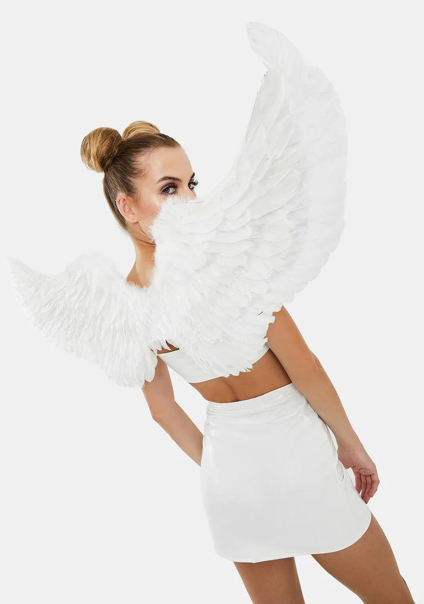 Angel Above Feather Wings