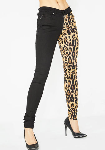 Leopard Split Leg Pants