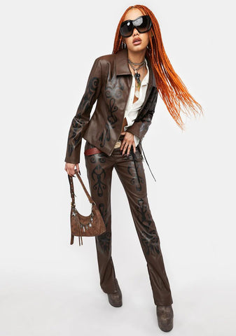 Into The Woods Vegan Leather Jacket