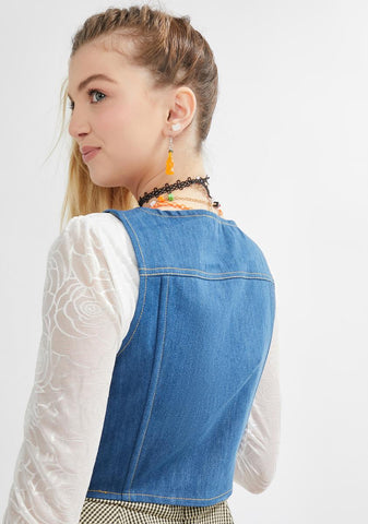 Dawn Of Denim Underbust Corset