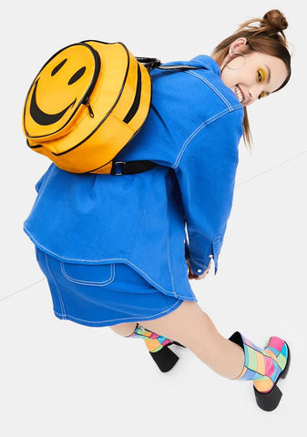 Happy To Be Here Circle Backpack