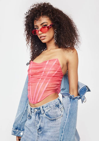 Sweet Fairy Chateau Organza Corset Top