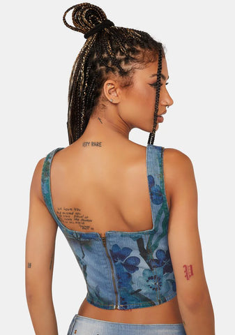 La Rambla Denim Corset