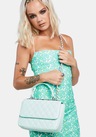 Mint The Vienna Quilted Crossbody Shoulder Handbag