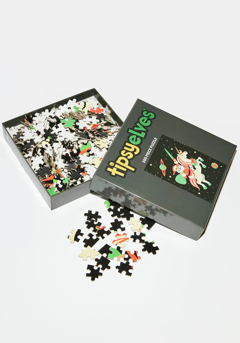 Santa Unicorn 500 Piece Puzzle