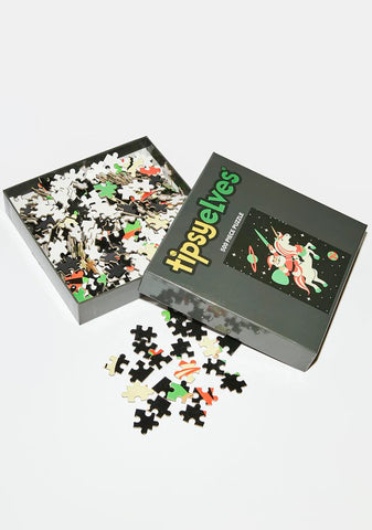 Santa Unicorn 500 Piece Puzzle