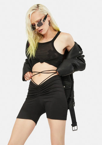 Ink Chill Truths Wrap Biker Shorts