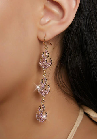 Fan The Flames Drop Earrings