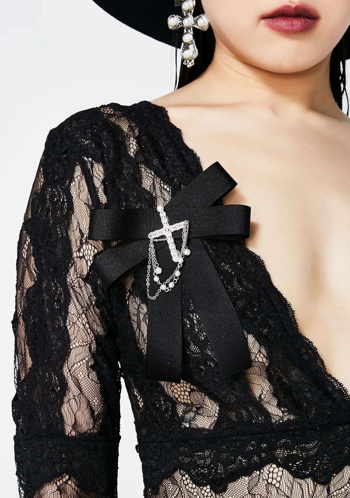 Not Doomed Cross Brooch