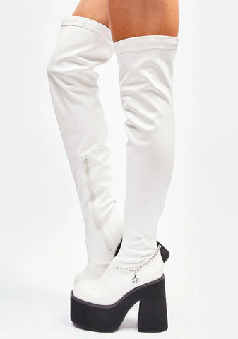 Angel Miss Socialite Thigh High Boots