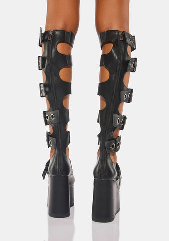 No Budget Platform Sandals