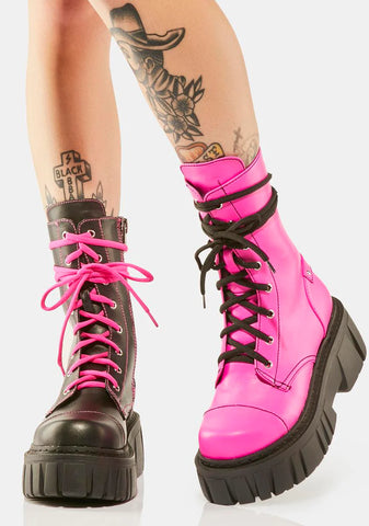 Sweet Devil Games Mismatched Combat Boots