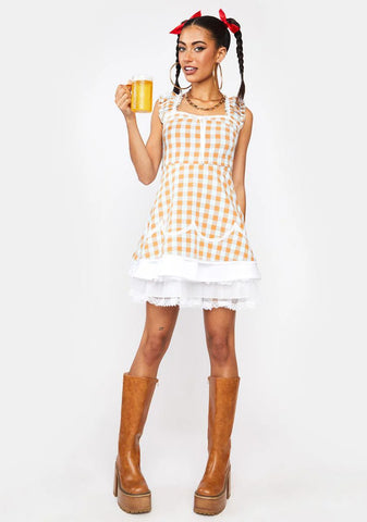 Sunset Chaser Gingham Mini Dress