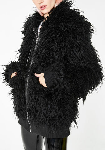 Midnight Monster Shaggy Jacket