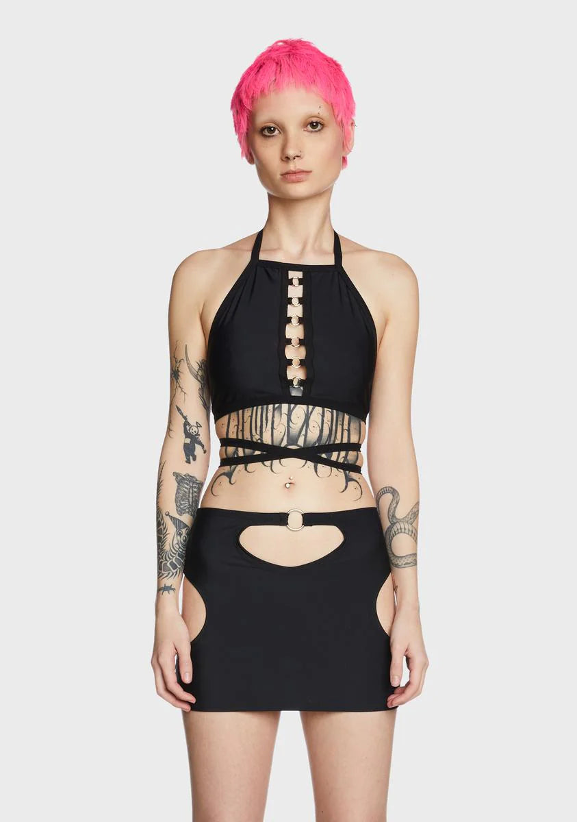 Halter Top With Rings