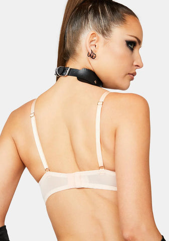 X Bettie Page Peach Bullet Bra