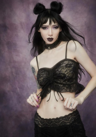 Nettles And Nectar Ruffle Lace Cami Tank