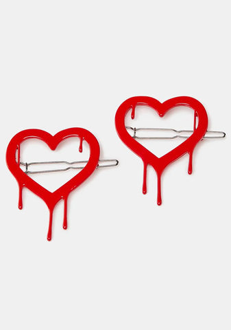 Bloodlust Love Hair Clip Set