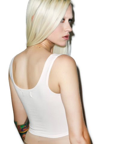 Reeves Fitted Crop Tank - Gray