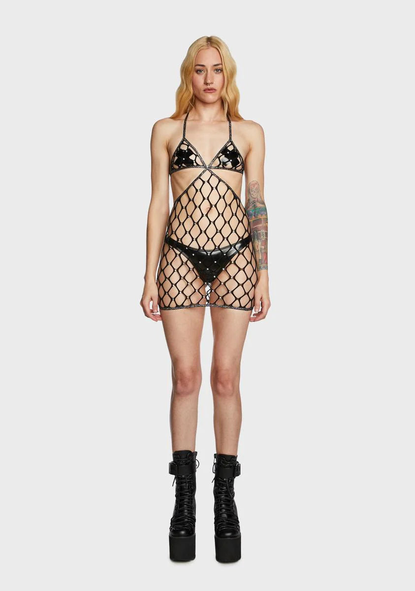 Gutsy Darling Fishnet Dress