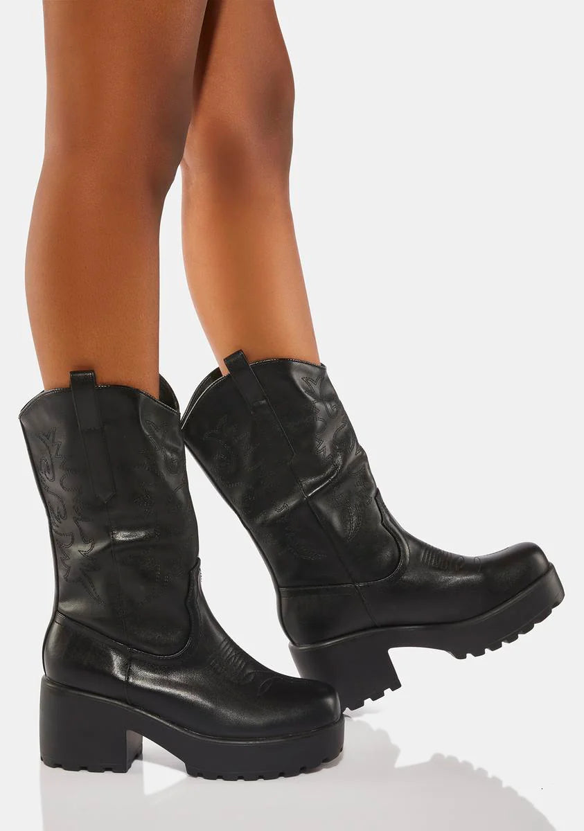 Wintu Chunky Western Boots