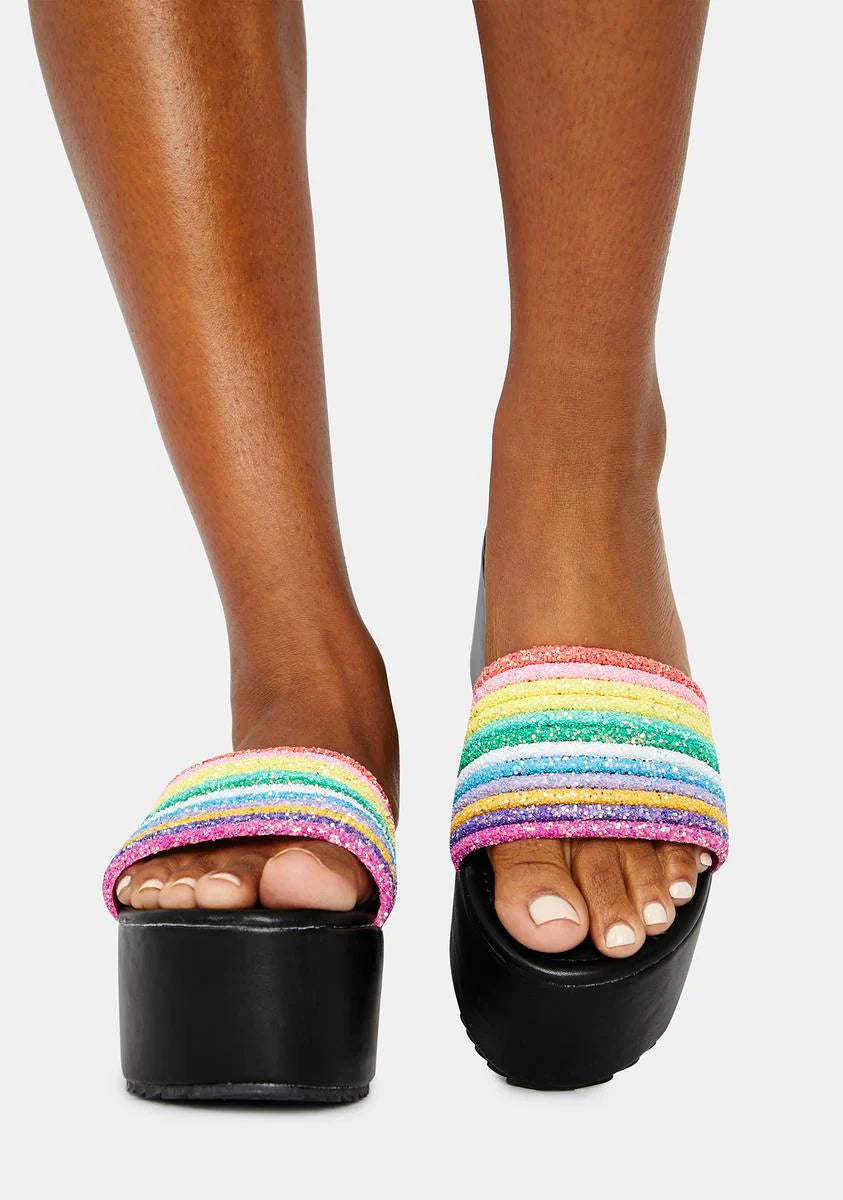 Night Sour Straws Rainbow Platform Slides