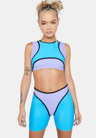 Saved By The Beat Layered Shorts