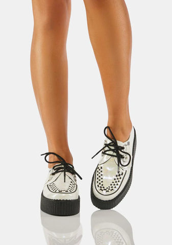 White Oil Slick Mondo Creepers