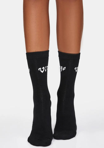 Virgo Crew Graphic Socks