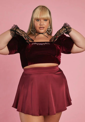 Timeless Art Of Elegance Satin Skirt