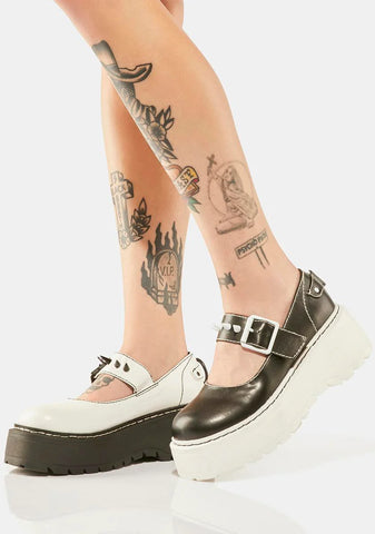 Rollercoaster Ride Mismatched Mary Janes