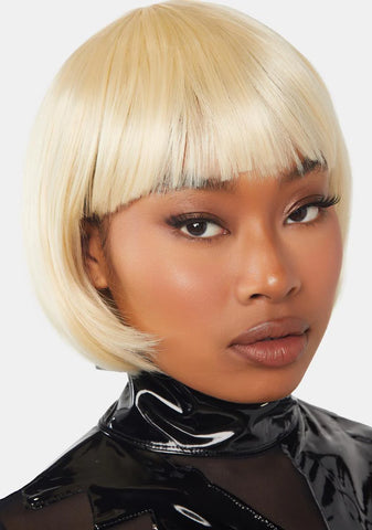 Blonde Bob Wig With Bangs