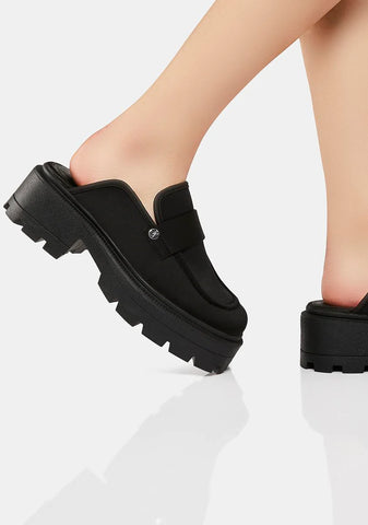 Black Mariah Backless Mule Slides