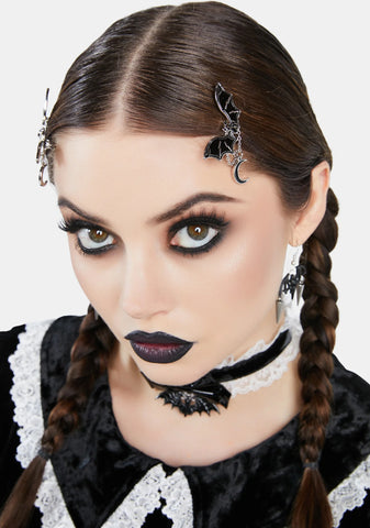 You Little Devil Bat Hair Clips