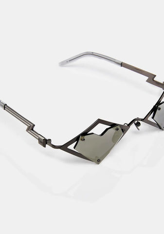 Onyx Heart Sunglasses