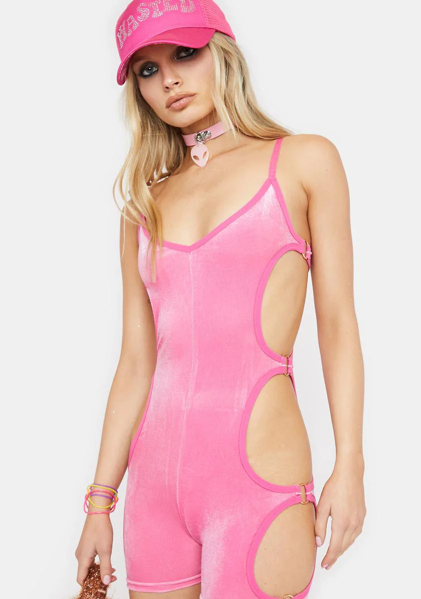 Diva I Bodied That Velour Romper