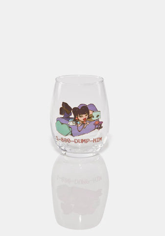 x Bratz Dump Him 20 Oz Wine Glass