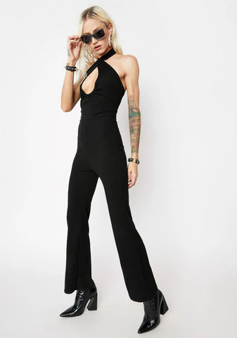 Black Halter Jumpsuit