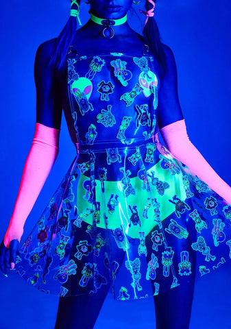 Electro Terrestrial Clear Overall Dress