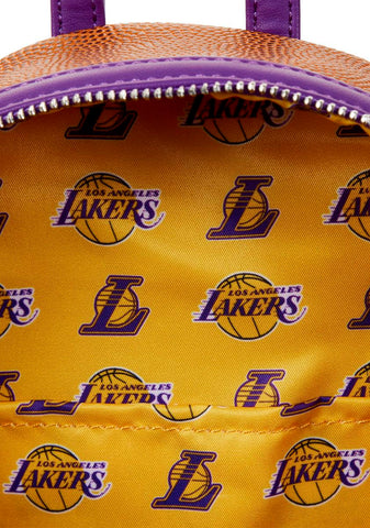 NBA Los Angeles Lakers Basketball Logo Mini Backpack