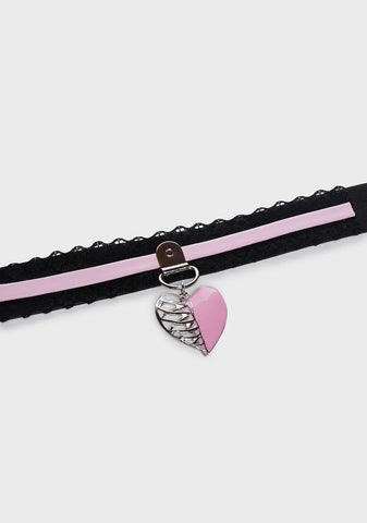 Damaged Goods Heart Choker