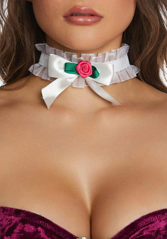 Late Bloomer Rosette Choker