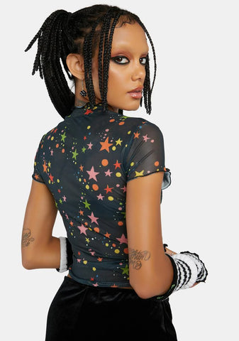 The Ghost Horse Mesh Baby Tee