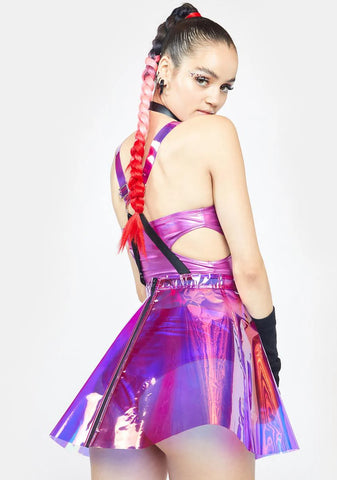 Fairy Gurl Hologram Overall Dress