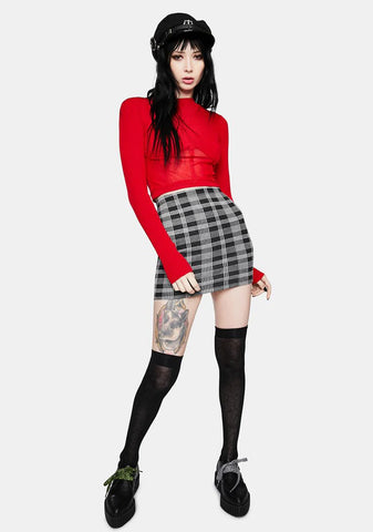 Scarlet High Fashion Mesh Underbust Top