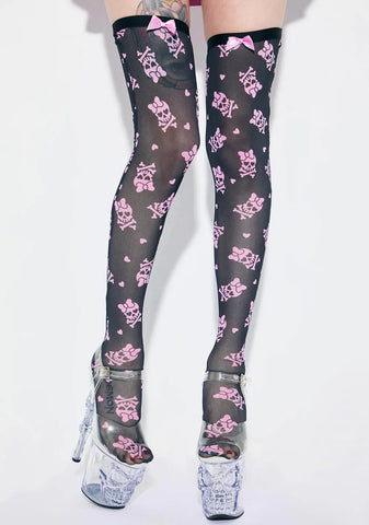 Doomed From The Start Thigh Highs