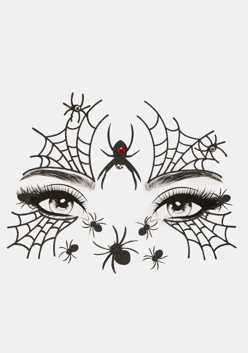 Never Wasted Widow Face Stickers