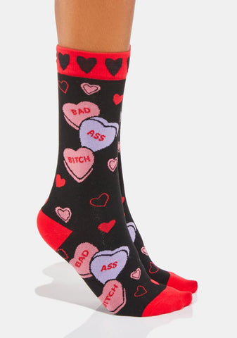 Bad Ass Bitch Crew Socks
